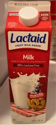Lactaid Whole Milk 100% Lactose Free Quart