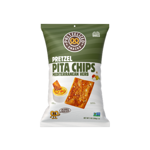 PRETZELIZED™ Snacks Pretzel Mediterranean Herb Pita Chips
