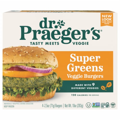 Dr. Praeger's® Gluten Free Super Greens Veggie Burgers
