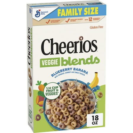 Cheerios Veggie Blends Blueberry Banana 18 oz
