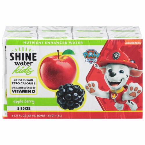 ShineWater® Apple Berry Nutrient Enhanced Flavored Water Drink Boxes