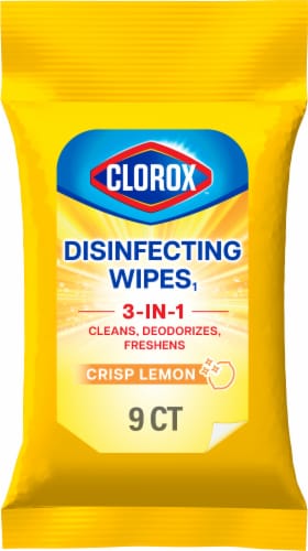 Clorox On the Go Travel Disinfecting Wipes Crisp Lemon