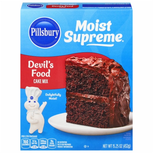 Pillsbury Moist Supreme Devil's Food Cake Mix, 15.25 oz Box