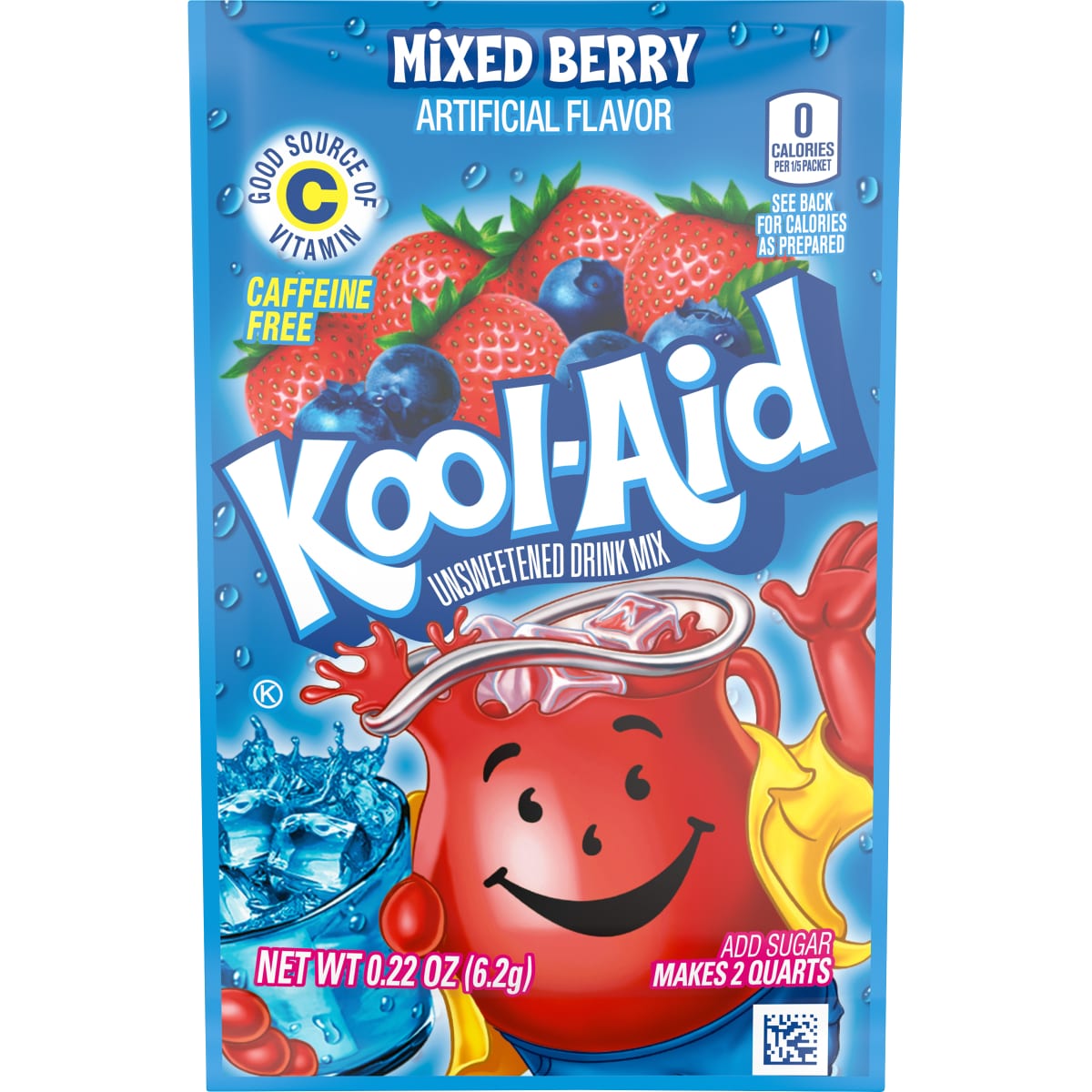 Unsweetened Mixed Berry Artificially Flavored Powdered Soft Drink Mix