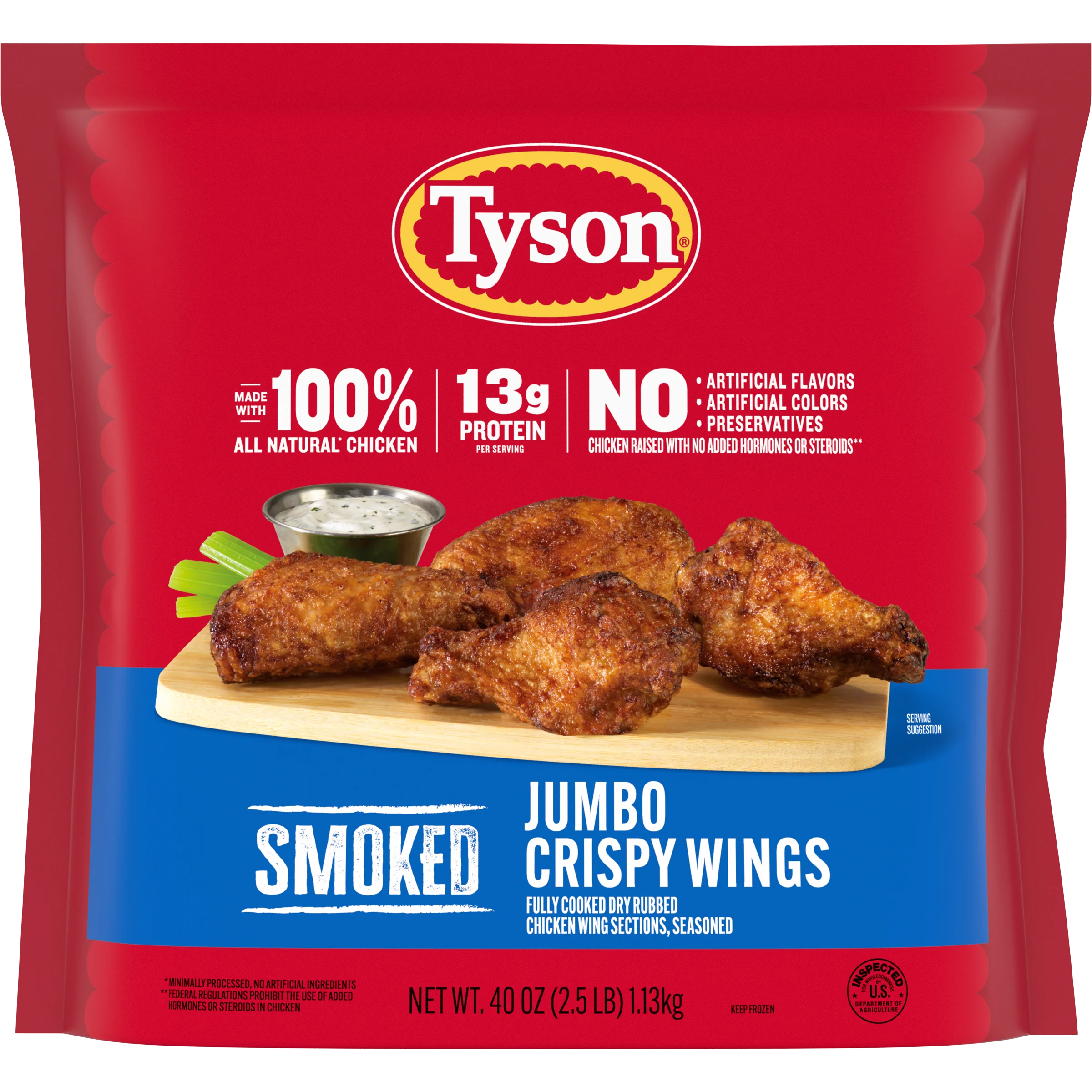 Tyson Smoked Jumbo Crispy Wings