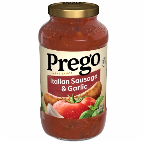 Prego® Italian Sausage and Garlic Meat Sauce, 23.5 oz Jar