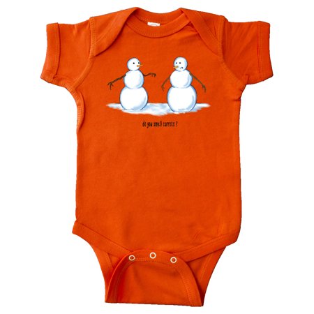 Inktastic Do You Smell Carrots? Snowmen Gift Baby Boy or Baby Girl Bodysuit
