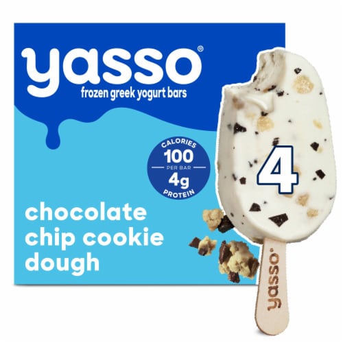 Yasso Frozen Greek Yogurt Bars Chocolate Chip Cookie Dough Bars