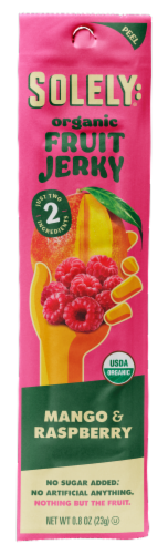 Solely® Organic Mango & Raspberry Fruit Jerky