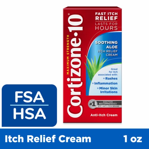 Cortizone-10 Maximum Strength Soothing Aloe Itch Relief Cream 1 oz