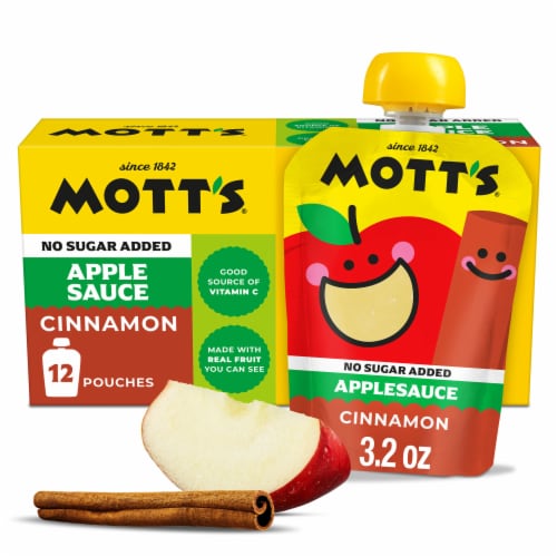 Mott's No Sugar Added Cinnamon Applesauce Pouches