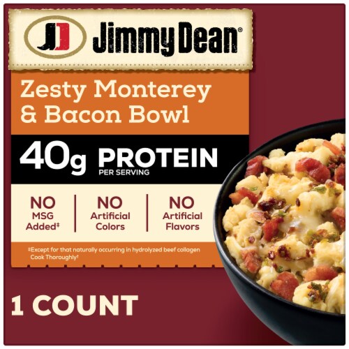 Jimmy Dean® Protein Breakfast Bowl Zesty Monterey Jack Bacon & Scrambled Egg Frozen