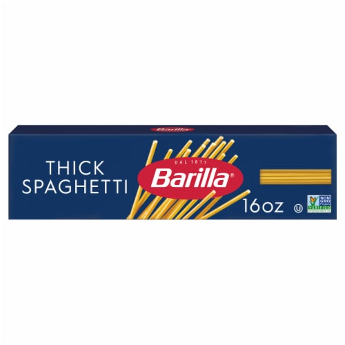 Barilla Thick Spaghetti Pasta, Quality Non-GMO and Kosher Certified Pasta