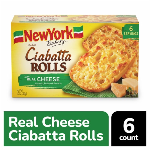 New York Bakery Ciabatta Cheese Frozen Rolls