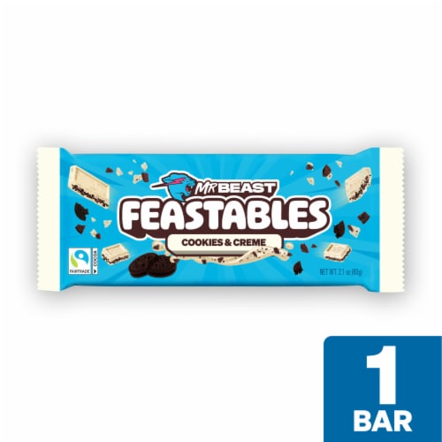 Feastables Cookies & Crème Chocolate Bar