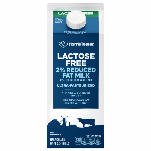 Harris Teeter Lactose Free 2% Reduced Fat Milk 64 fl oz