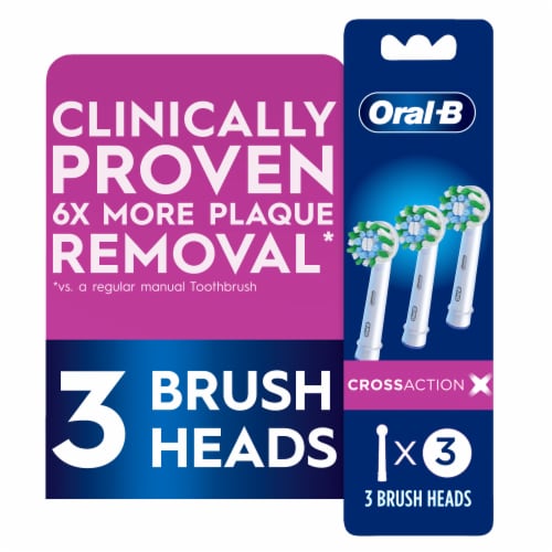 Oral-B CrossAction Electric Toothbrush Replacement Brush Heads