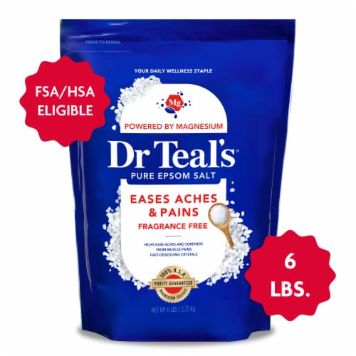 Dr Teal's® Epsom Salt Therapeutic Magnesium Soak, Fragrance Free