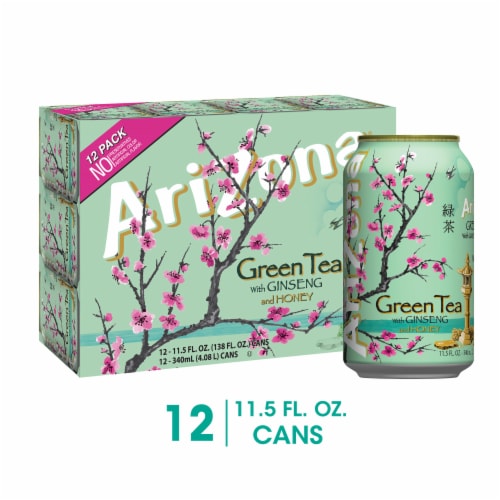 AriZona Ginseng & Honey Green Iced Tea Multipack Cans