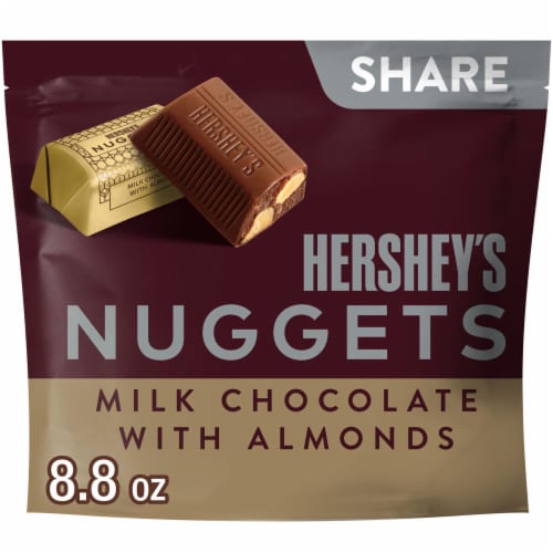 HERSHEY'S NUGGETS Milk Chocolate with Almonds Candy Share Pack