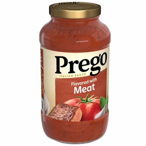 Prego Italian Tomato Pasta Sauce Flavored With Meat, 24 oz Jar
