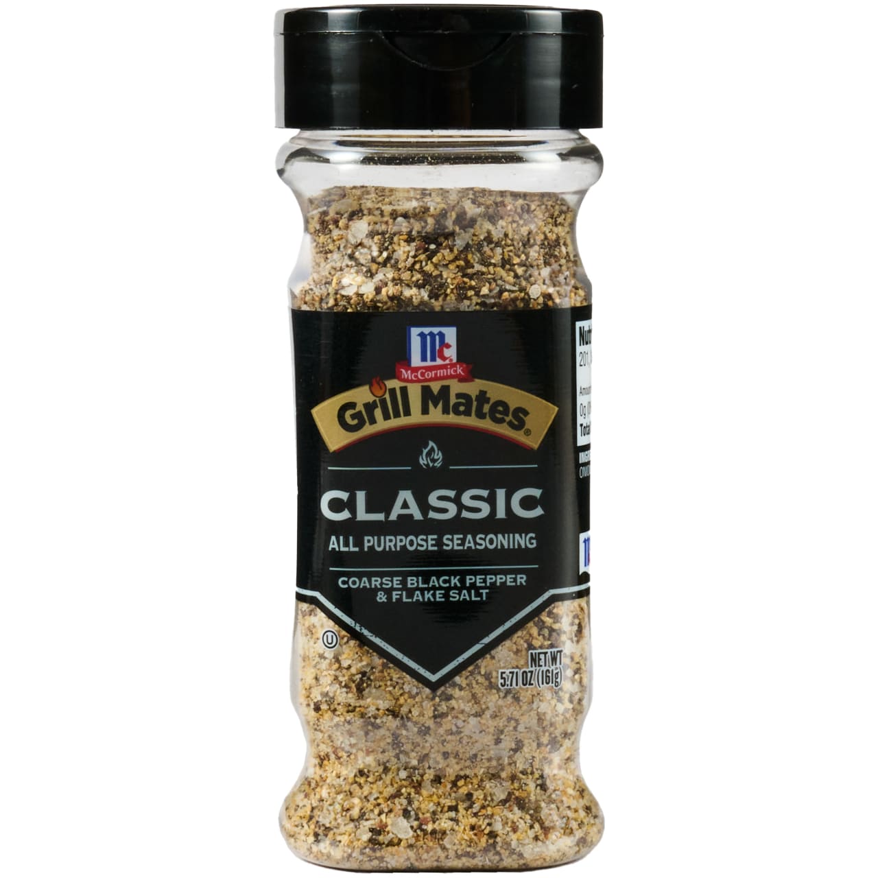 McCormick Grill Mates Coarse Black Pepper & Flake Salt Seasoning, 5.71 oz