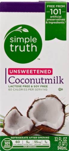 Simple Truth® Dairy Free Shelf Stable Unsweetened Plain Coconut Milk Quart