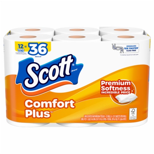 Scott ComfortPlus 1-Ply Toilet Paper Triple Rolls
