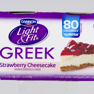 Dannon Light + Fit Strawberry Cheesecake Greek Fat Free Yogurt Cups