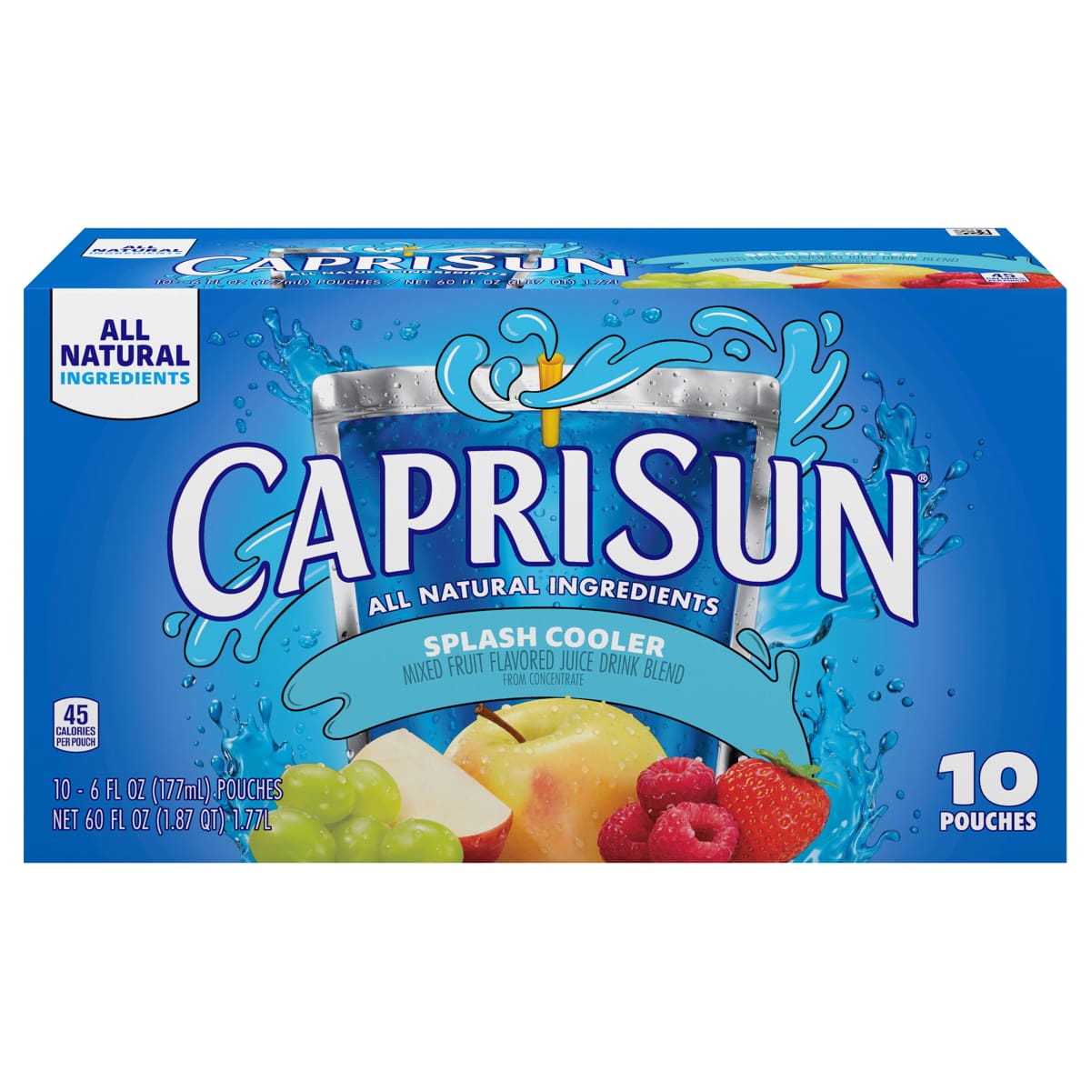 Splash Cooler Mixed Fruit Naturally Flavored Juice Drink Blend