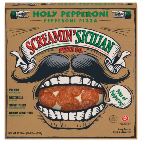Screamin Sicilian® Holy Pepperoni Original Crust Frozen Pizza