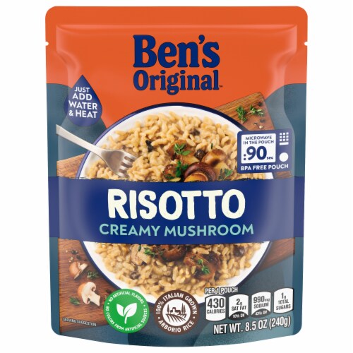 Ben's Original Risotto Creamy Mushroom Flavored Rice, Easy Dinner Side, 8.5 oz Pouch