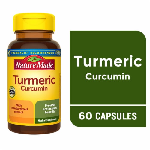 Nature Made® Turmeric Curcumin 500mg Herbal Supplement Capsules