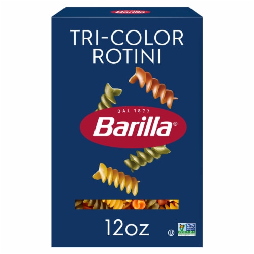 Barilla Tri-Color Rotini pasta, Quality Non-GMO and Kosher Certified Pasta