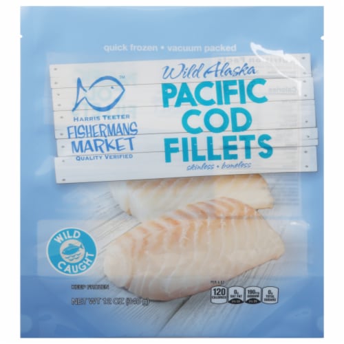 Harris Teeter Fishermans Market Wild Alaska Skinless Boneless Pacific Cod Fillets