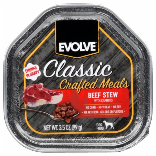 Evolve® Classic Crafted Meals Wet Dog Food Beef Stew with Carrots