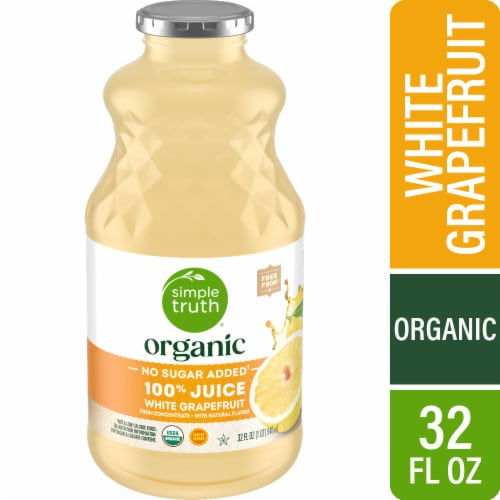 Simple Truth® Organic 100% Juice White Grapefruit Juice Bottle
