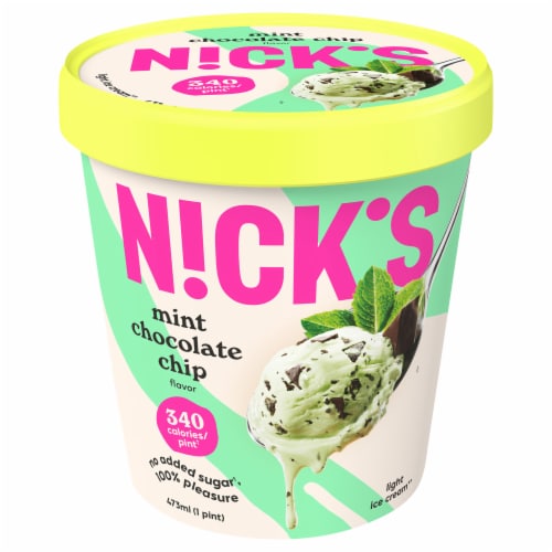 Nick's Mint Chokladchip Light Ice Cream Pint
