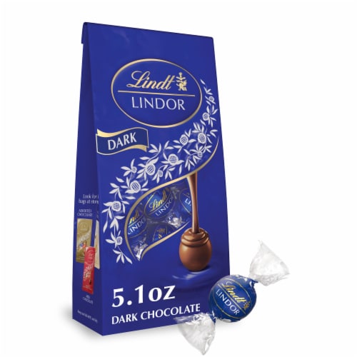 Lindt LINDOR Dark Chocolate Candy Truffles Bag