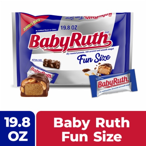 Baby Ruth Chocolatey Caramel Peanut & Nougat Fun Size Candy Bars Jumbo Bag
