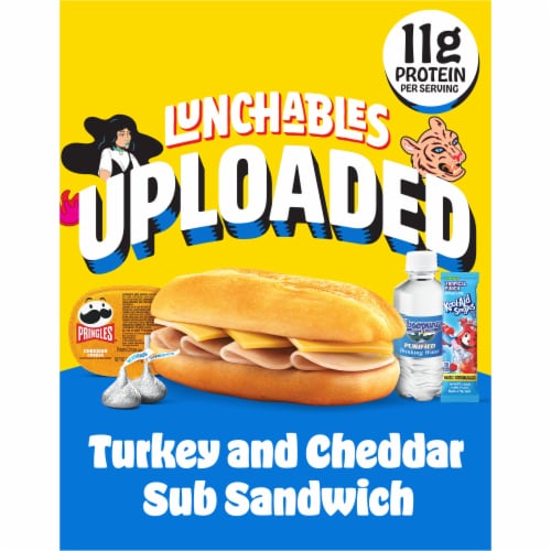 Lunchables Uploaded Turkey & Cheddar Sub Sandwich Kids Lunch Meal Kit
