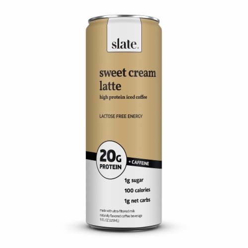 Slate Sweet Cream Latte High Protein Iced Coffee