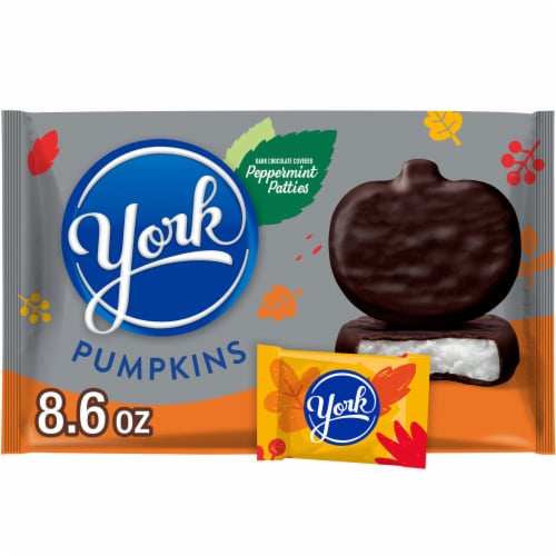 YORK Dark Chocolate Peppermint Patties Pumpkins Fall Candy Bag