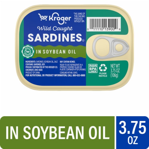 Kroger® Wild Caught Sardines in Soybean Oil