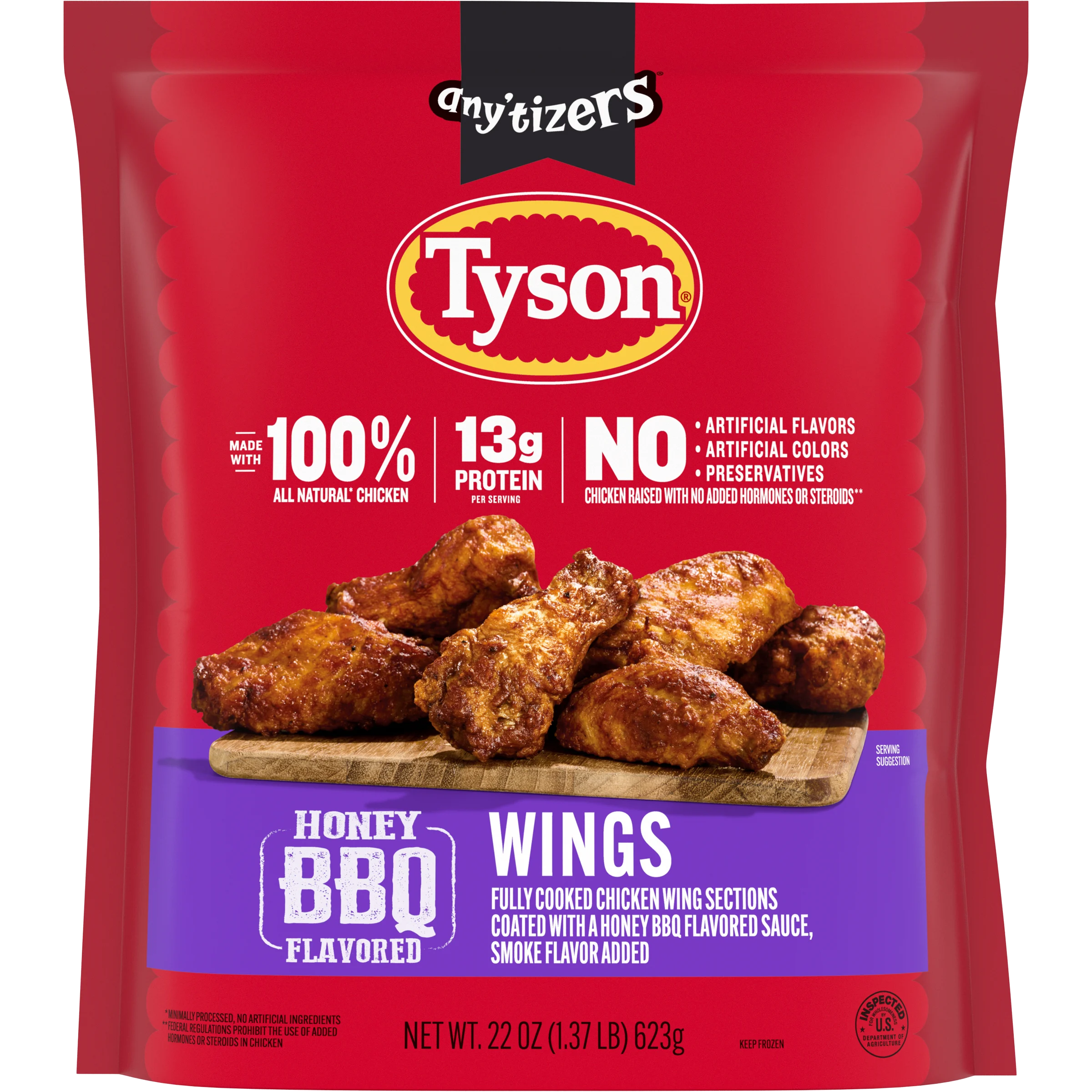 Tyson Honey BBQ Flavored Wings