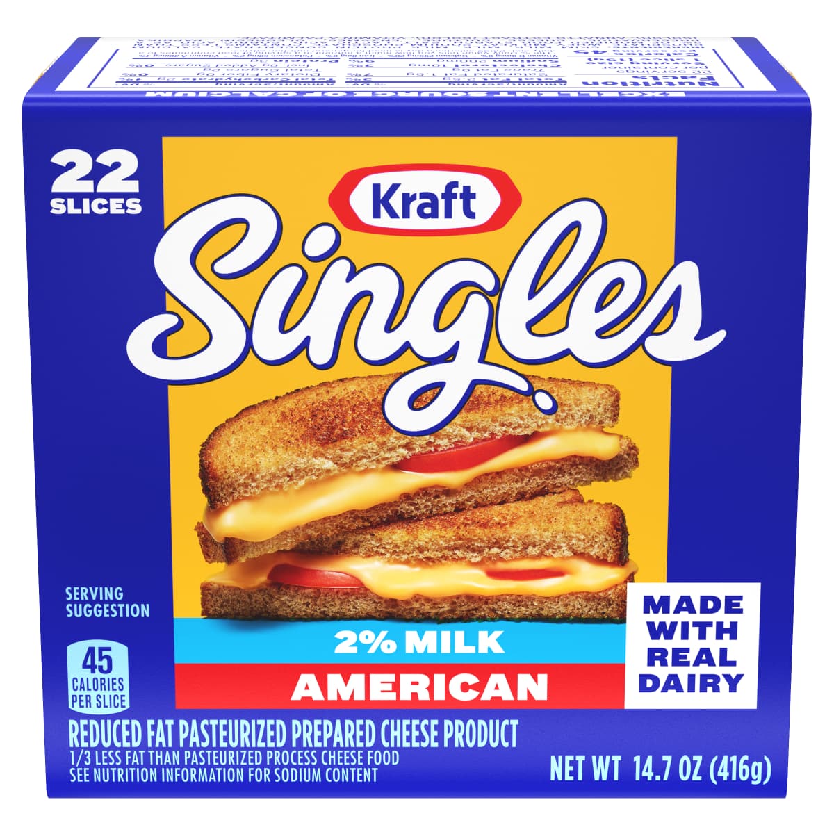 American Cheese Slices with 2% Milk