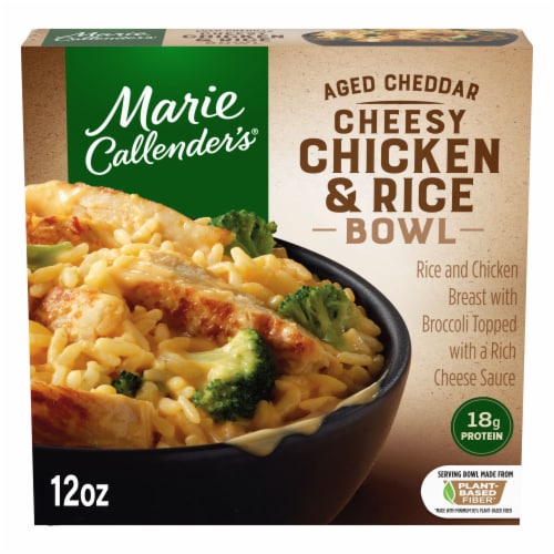 Marie Callender's Aged Cheddar Cheesy Chicken and Rice Bowl, Frozen Meal