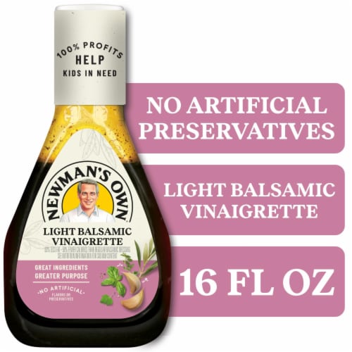 Newman's Own Light Balsamic Vinaigrette Salad Dressing and Marinade