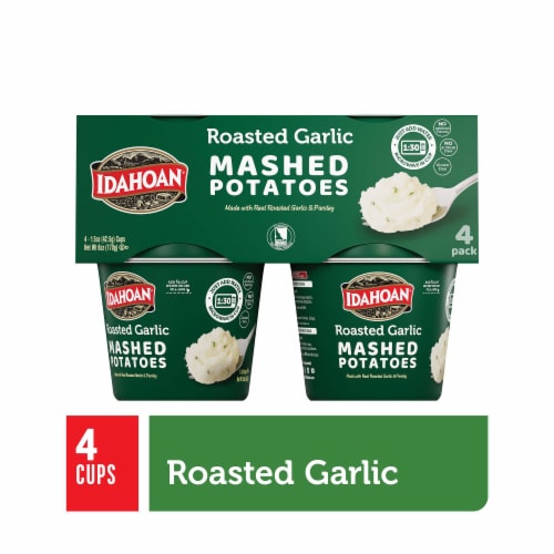 Idahoan Roasted Garlic Mashed Potatoes Cups