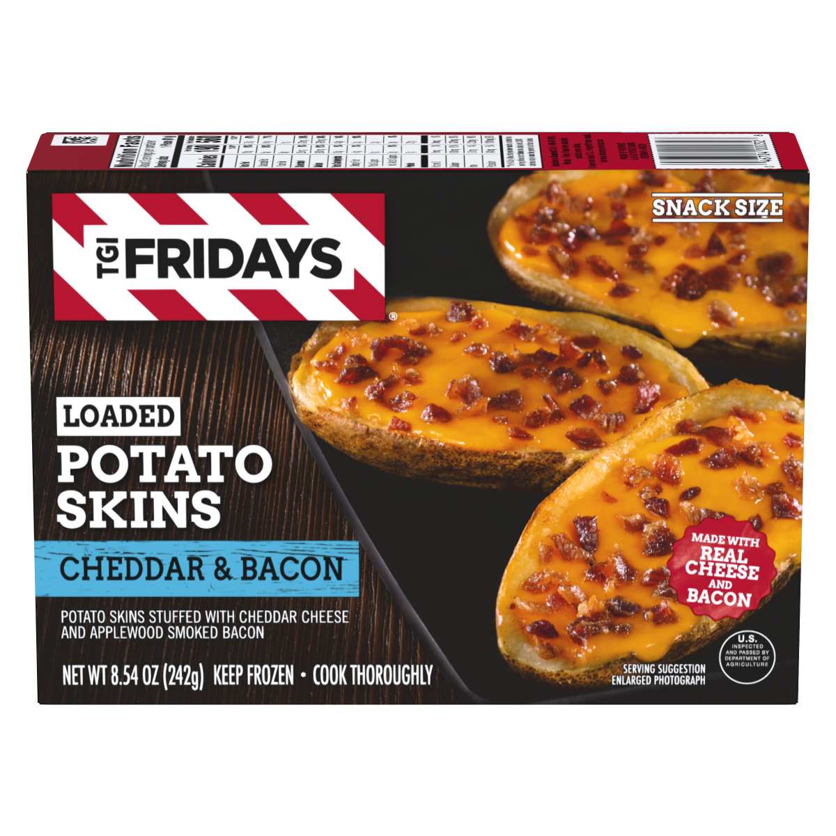 Potato Skins Stuffed With Cheddar Cheese And Applewood Smoked Bacon